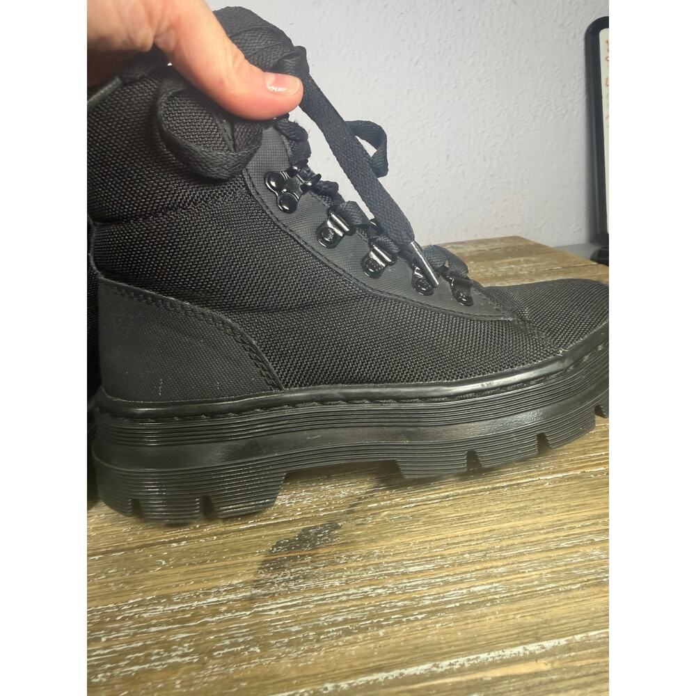 Dr. Martens Combs Black Combat Boots Womens 5 Gorpcore Utility Streetwear Grunge - Picture 6 of 9